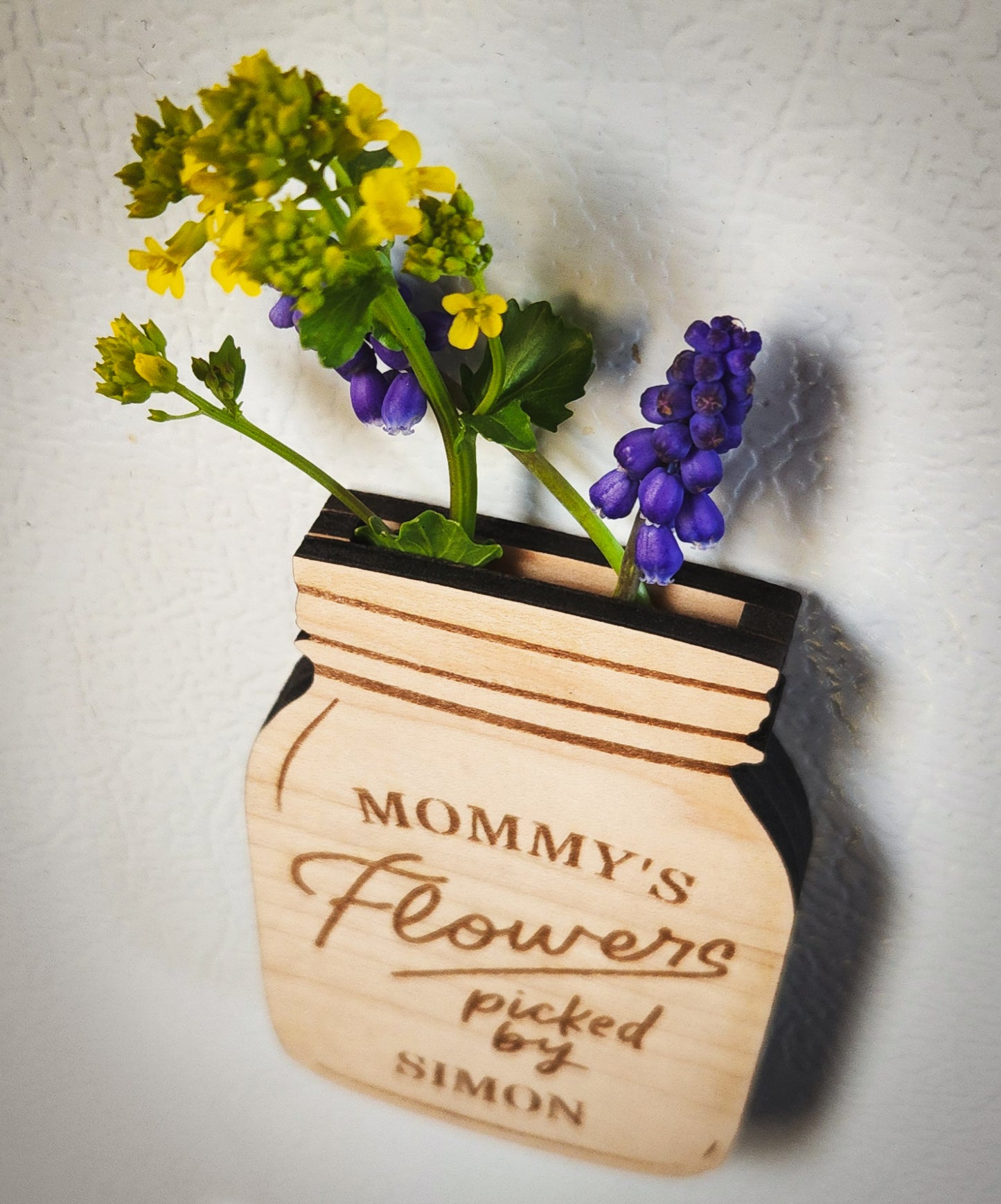 Custom Flower Jar Magnet