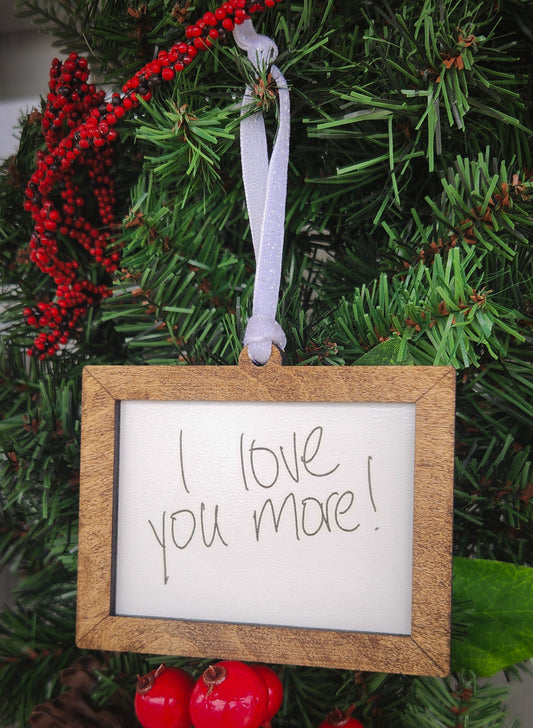 Custom Handwriting Ornament