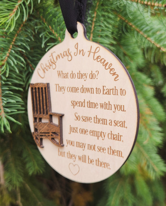 "Christmas in Heaven" Memorial Ornament