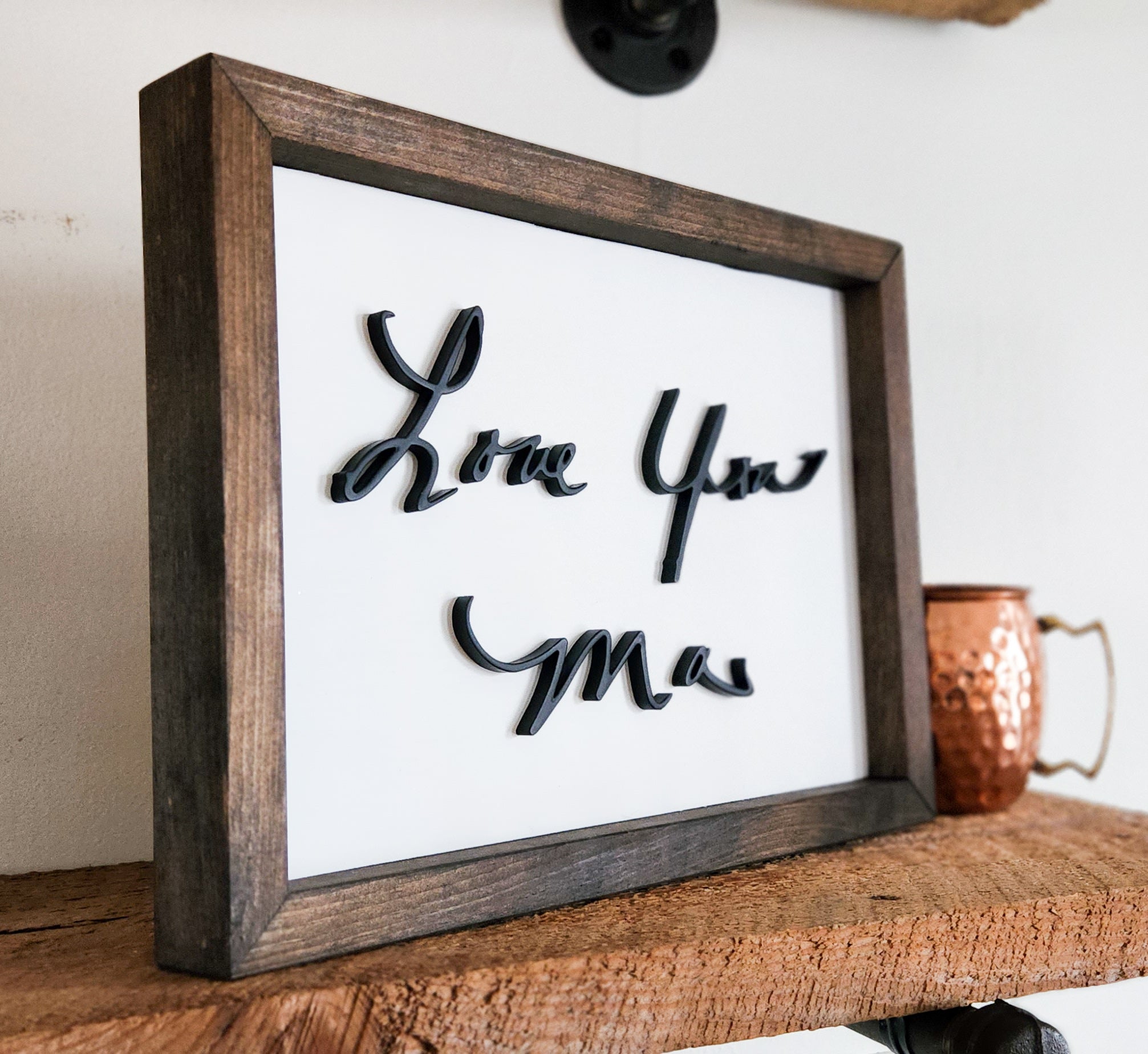 Custom Handwriting Sign – CoalCountryWoodworks